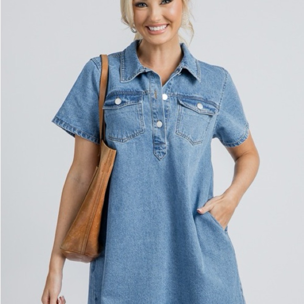 GAP UltraSoft Denim Mini Dress BNWT